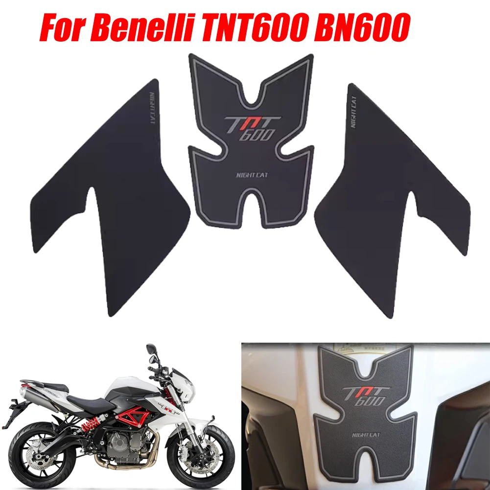 For Benelli TNT600 BN600 bn600 Protector Anti slip Sticker Gas Knee Grips Traction Side Decal Tank Pad Sticker