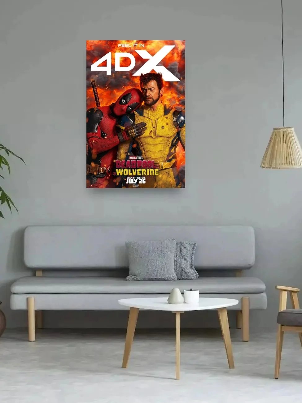 2024 Deadpool And Wolverine Movie, Print Art Canvas Poster,Living Room Decor, Home Wall Picture,Lot style Choose