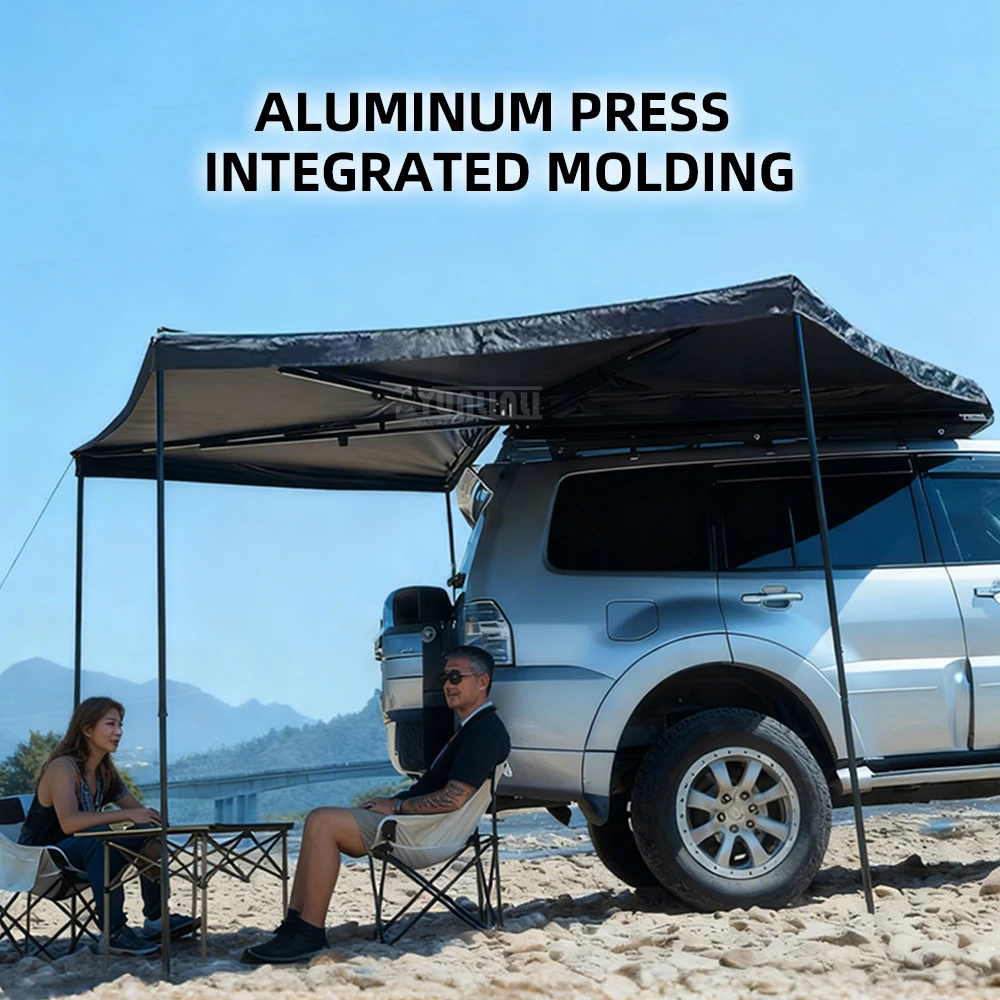 double rod 2M Outdoor camping 270 degree sector tent Car awning, car side tents, side tents Roof side canopy Car canopy tent