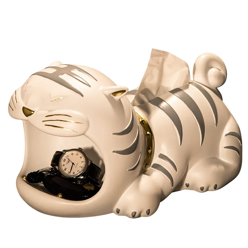 

ZZXL High-End Paper Extraction Living Room Creative Coffee Table Remote Control Storage Dining Table Paper Extraction