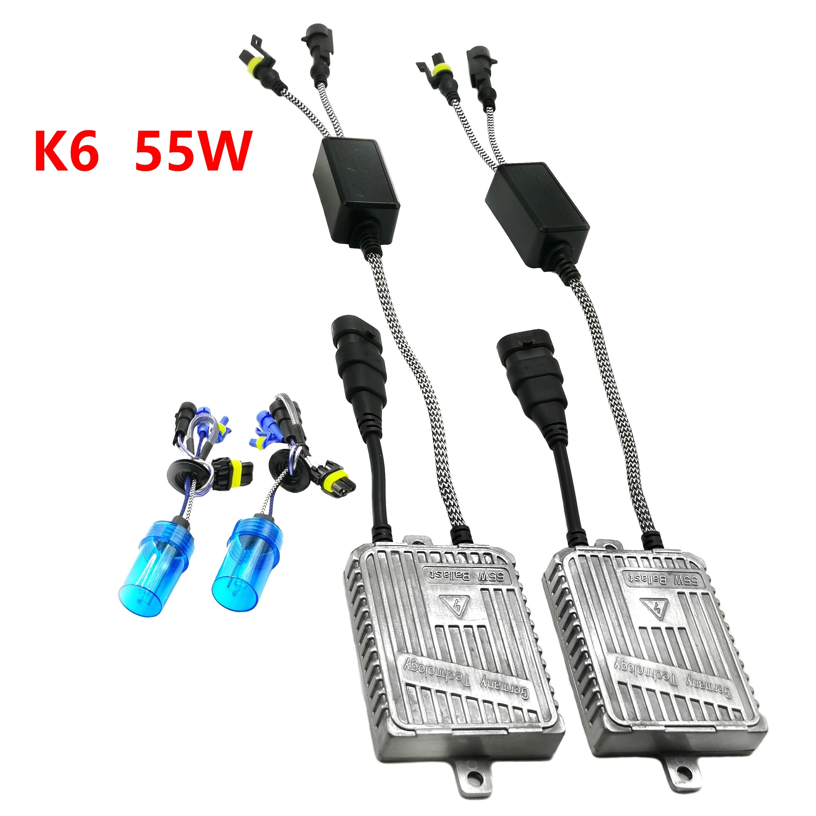 

Genuine K6 55W Xenon Kits H1 H3 H7 9005 9006 D2H 9012 hir2 H8 H9 H11 4800LM 12V AC Xenon Reactors Cars HID Bulbs Headlights