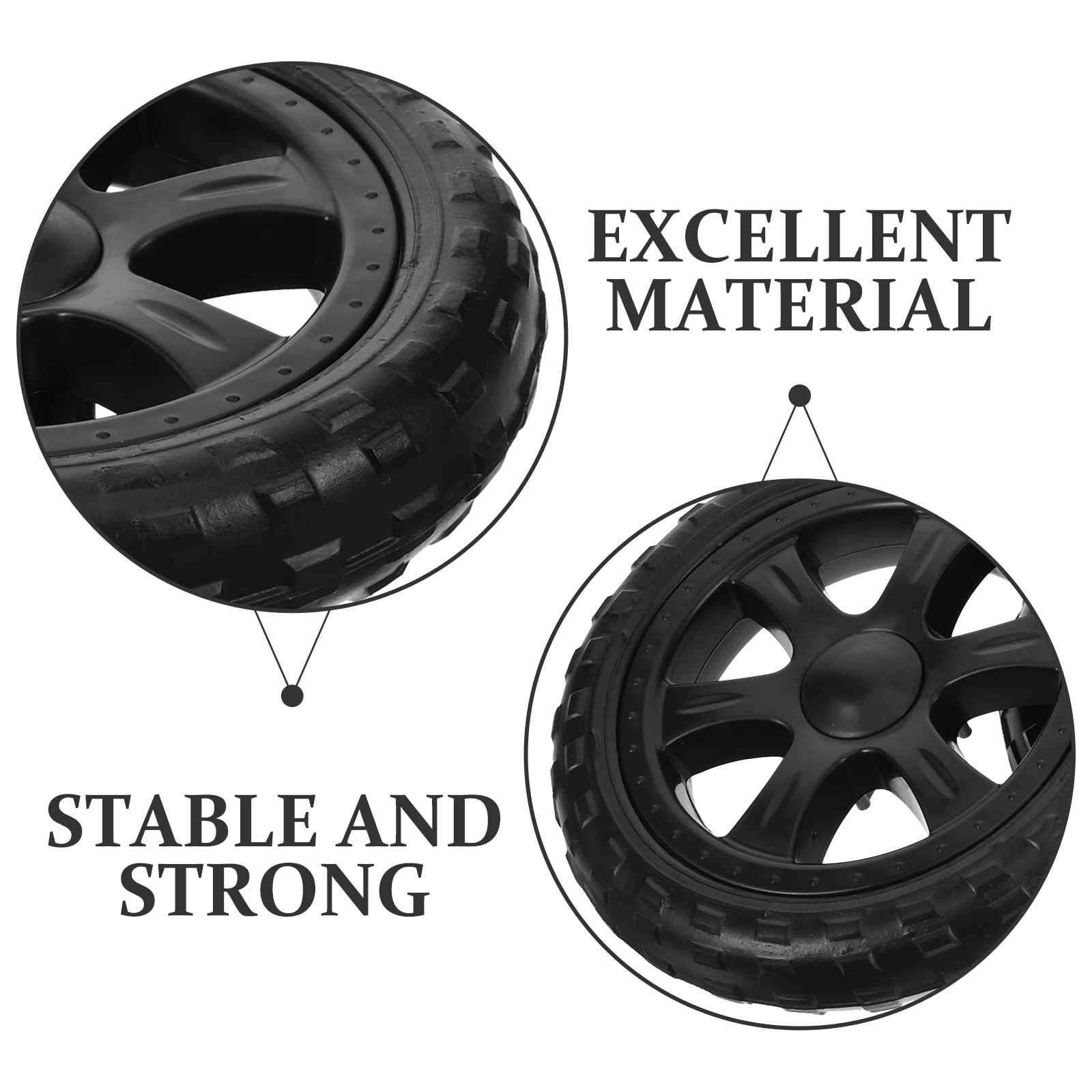 

2pcs Shopping Cart Wheels Replacement Plastic Foldable Grocery Trolley Parts Strong Bearing Capacity Smooth Running Easy