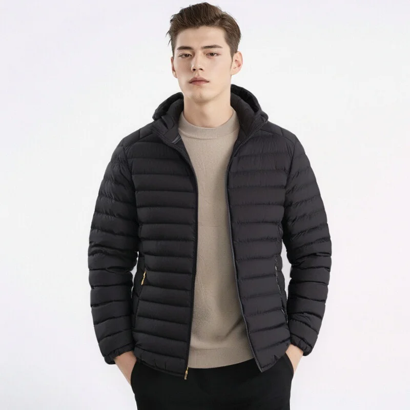 

Men Cotton Jacket Windproof Down Jacket Men's Fashion Brand Winter Thick Korean Version Parkas Men Trendy Casual Bread Jacket
