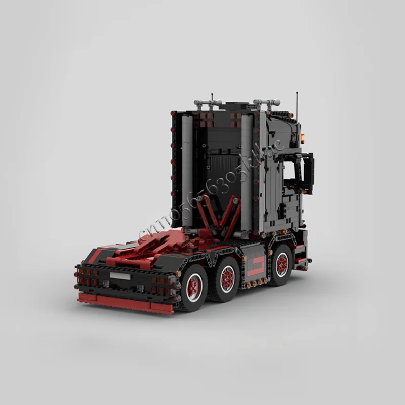 2436 PCS MOC V8 Black Truck Building Blocks Diy Assemble Bricks Traffic Educational Creative Display Toy Surprise Birthday Gift