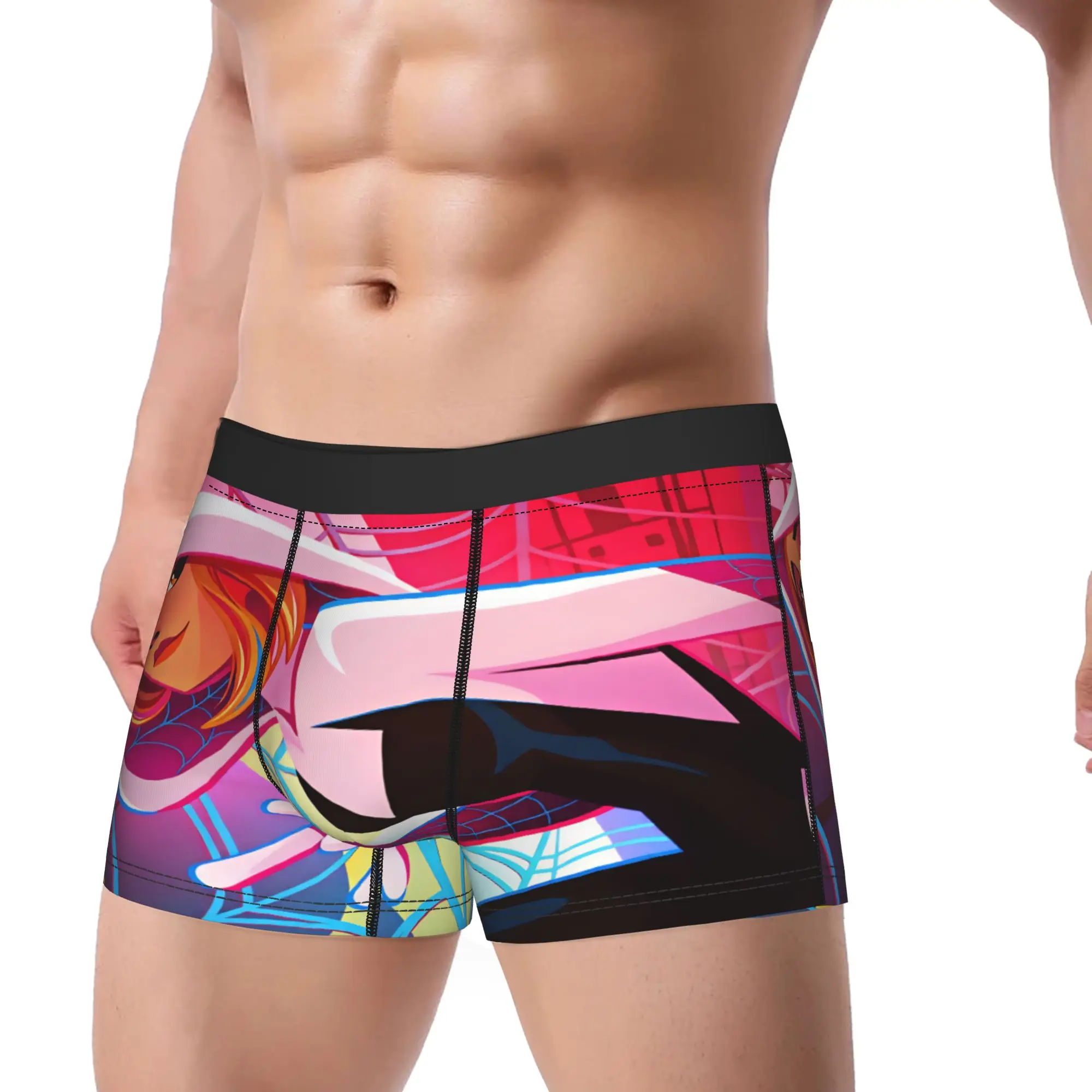 Spider Ghost Gwens Boxer Brief  Underwear Trenky Man Breathable Boxershorts Custom Large Size Panties