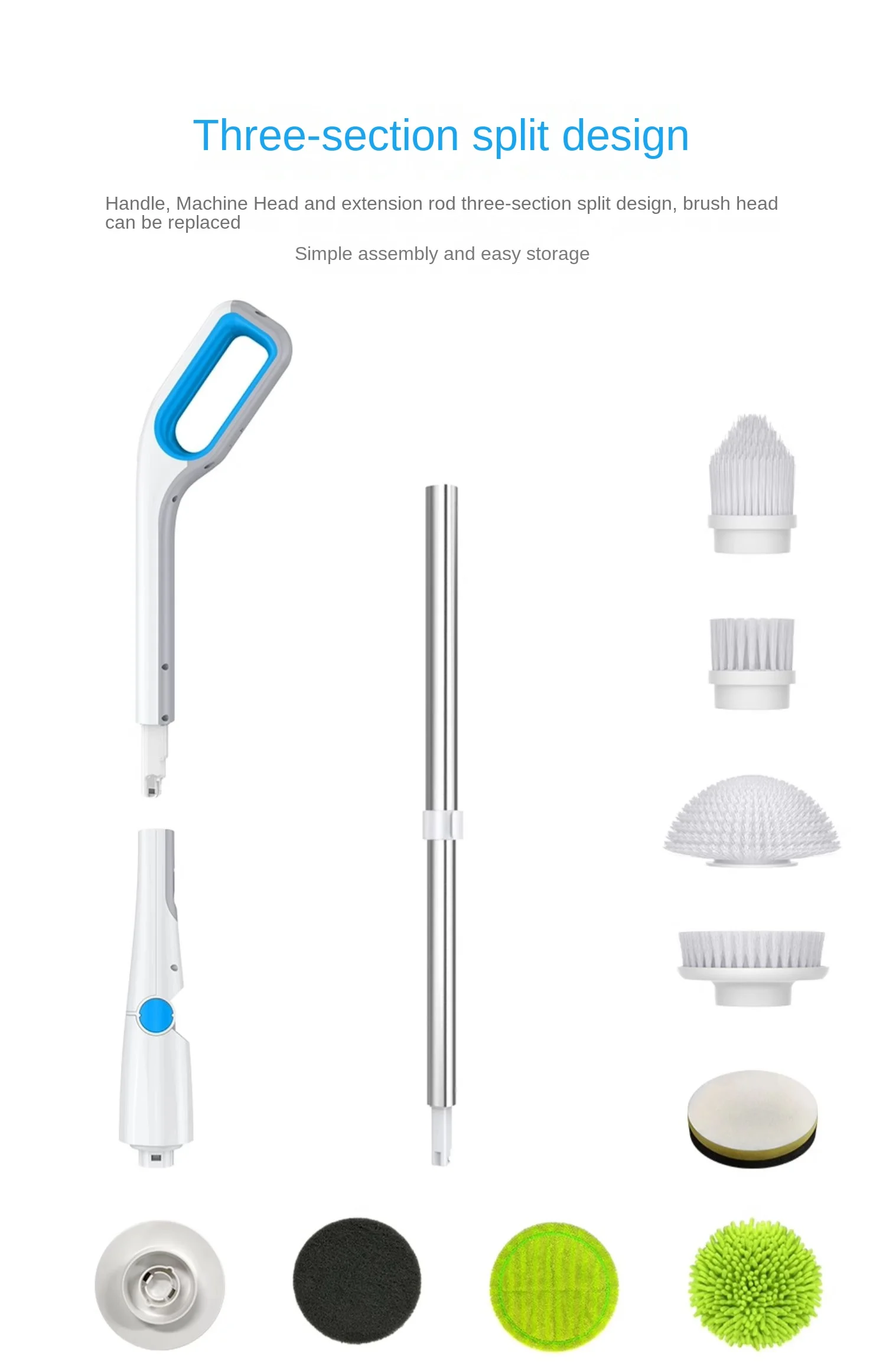 Brosse de nettoyage électrique multifonctionnelle sans fil, planche de ménage au sol, salle de bain, espace de toilette, artefact de nettoyage de cuisine