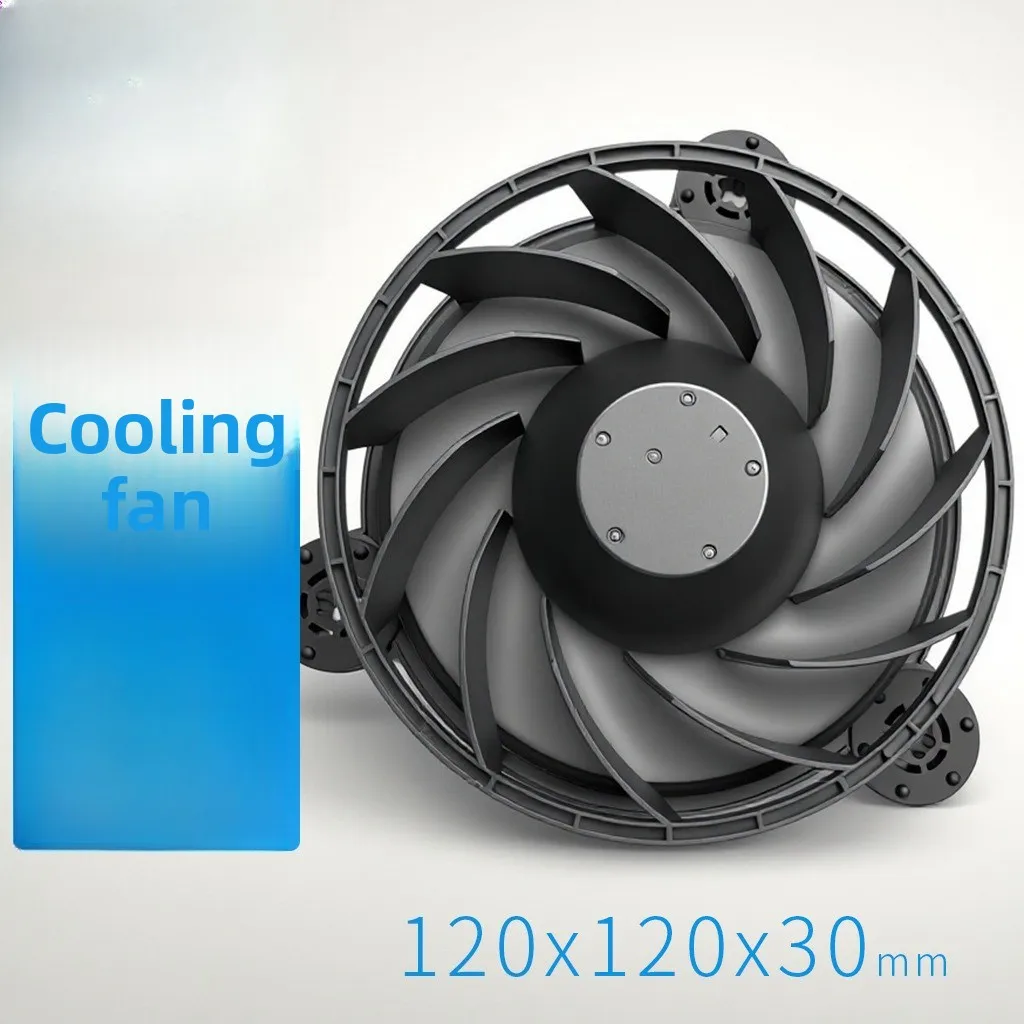 12035 DC Cooling Fan DC12V 24V Double Ball Large Air Volume Refrigerator Home Appliances Industrial Cabinet Fan