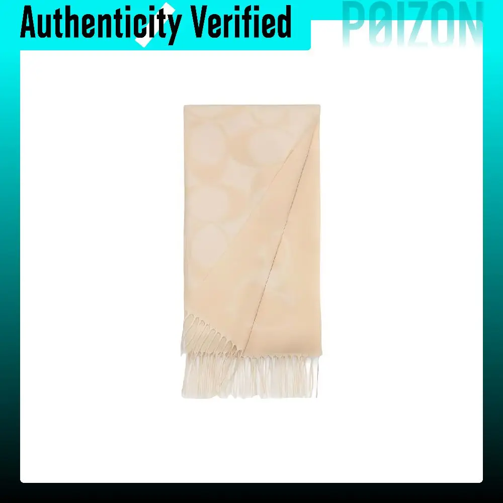 COACH Knit Scarves Unisex Beige CU807-CHK