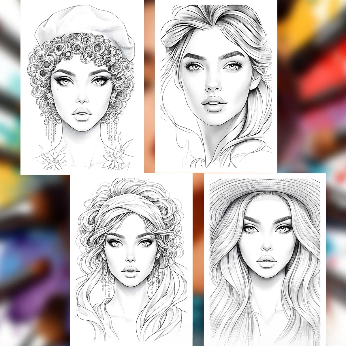 Книга для практики макияжа: ра – обзор и цена Beauty Makeup Drawing