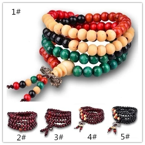 African Lobular Red Sandalwood Beads Zambia Red Sandalwood Hand String 8mm 108 Rosary Beads Men's and Women's Bracelet Wholesale