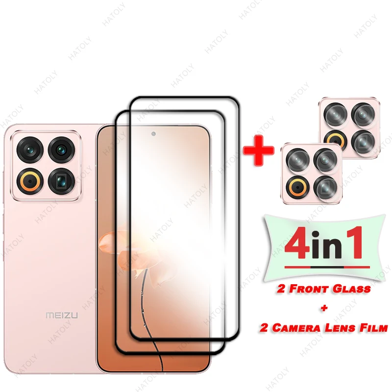 Стеклянная защитная пленка для Meizu 22 5G для Meizu 22, защитная пленка с черным краем, защитная пленка для объектива камеры, закаленное стекло Meizu 22, Стеклянная защитная пленка для Meizu 22 5G для Meizu 22, защитная пленка с черным краем, защитная пленка для объектива камеры, закаленное стекло Meizu 22,