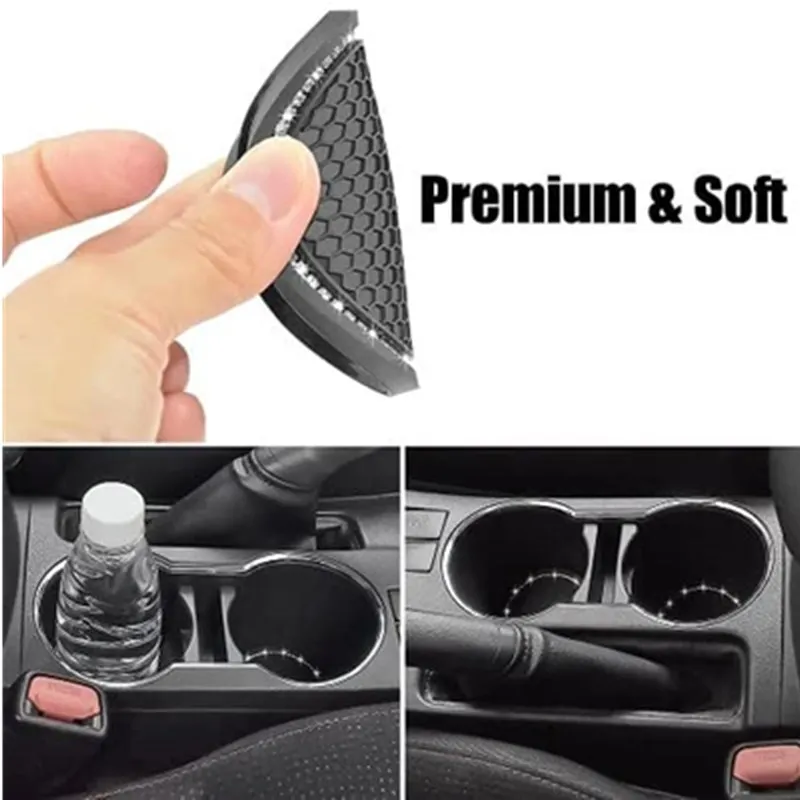 

2.75 Inch Car Cup Holder Anti-Slip Insert Coaster Mat For Toyota Lexus Ford Subaru Benz BMW Jeep Volvo Universal Car Accessories