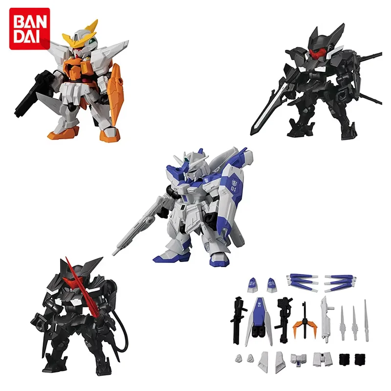 

Bandai Gundam MSE16 Gundam Kyrios Hi-ν-Gundam Gashapon Toys Q-version Action Figure Assembly Model Kit Gifts