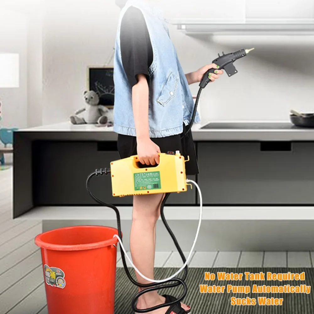 เครื่องทำความสะอาดด้วยไอน้ำแบบใช้มือถือเครื่องสร้างไอน้ำแรงดันสูง3000W 220V สำหรับห้องครัวที่ใช้ในครัวเรือน