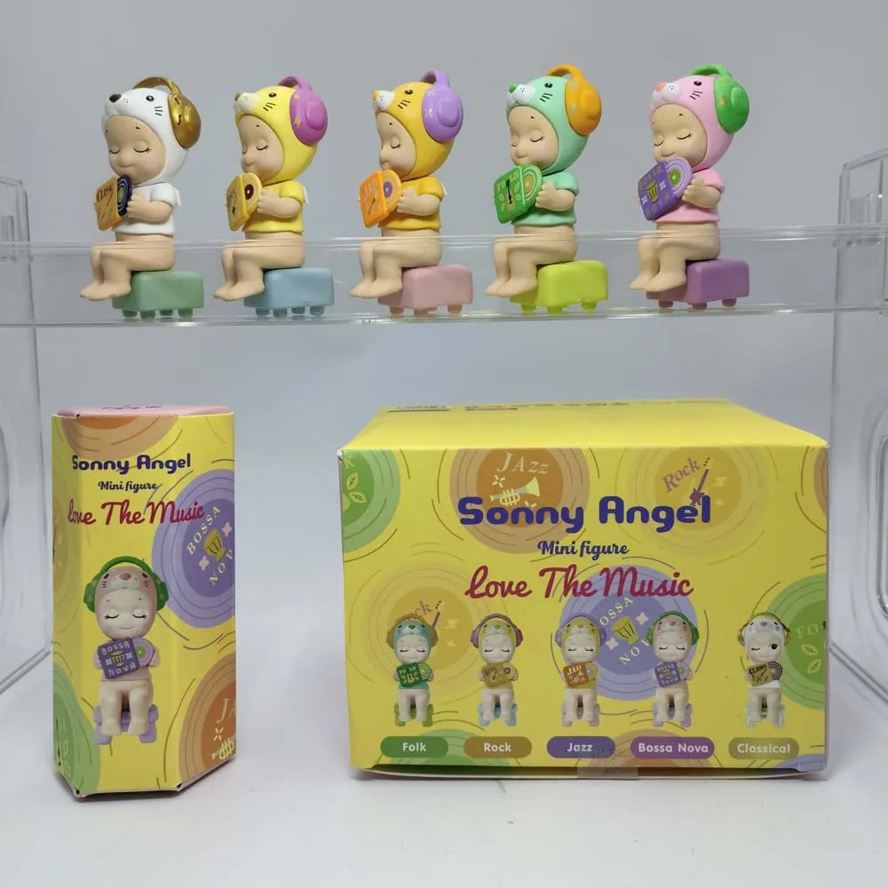 Sonny Angel Love The Music Series Blind Box Mini Figuur Ornamenten Pop Leuke Fans Kindercollectie Mysteries Geschenken Speelgoed