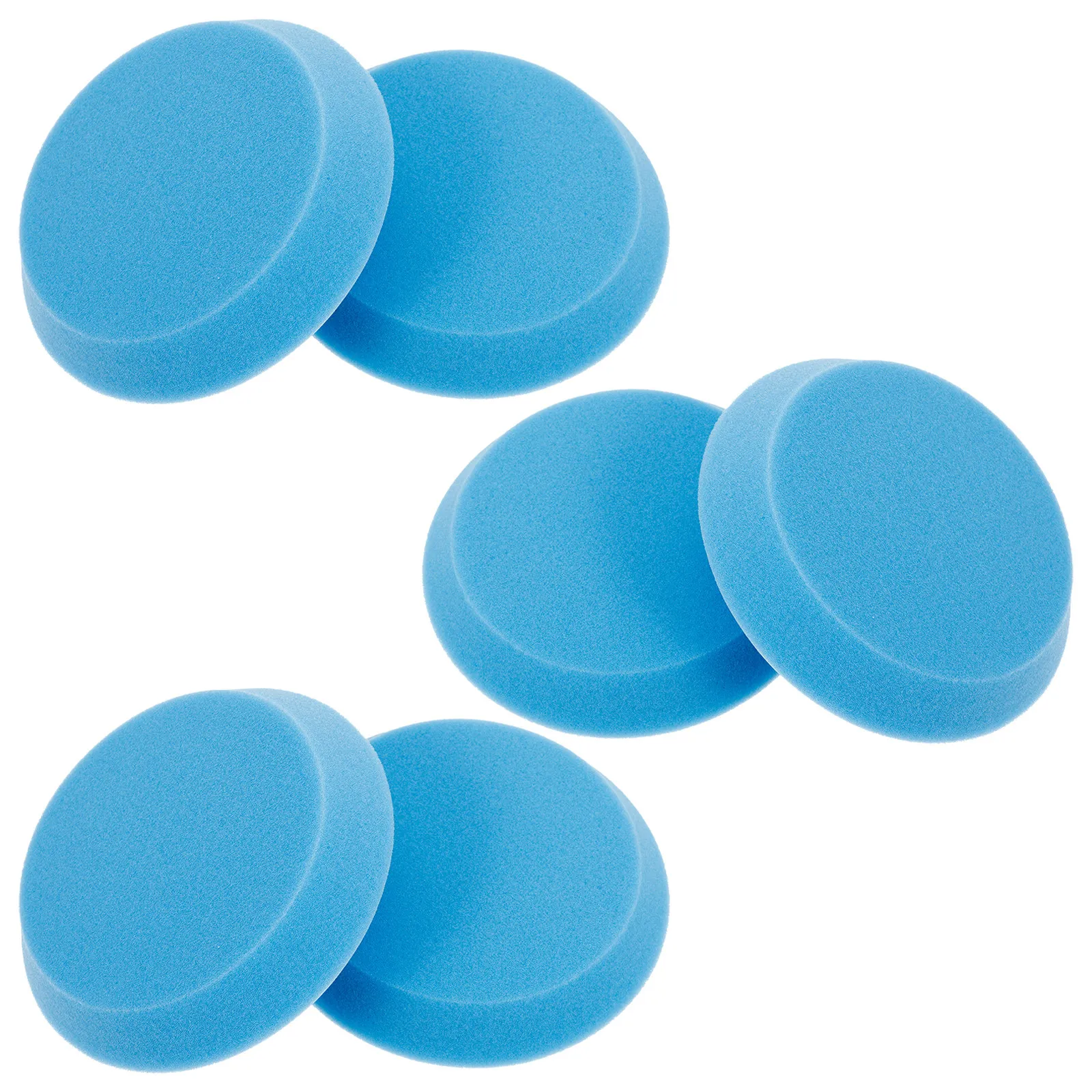 

6Pcs Bowling Ball Polishing Sponge Set 4.3 Inch Gentle Blue Buffing Pad Deep Clean Oil Removal Traction Enhancement Surface