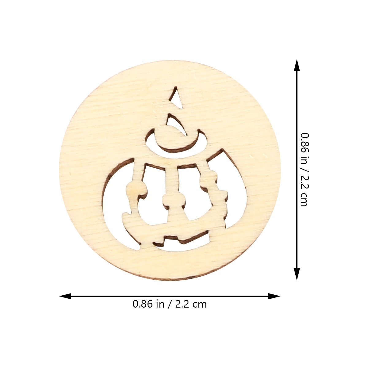 

50pcs Diy Wooden Craft Kits Halloween Wood Cutouts Tags Pendant Pumpkin Witch Natural Wood Color Decorative Carving Crafts