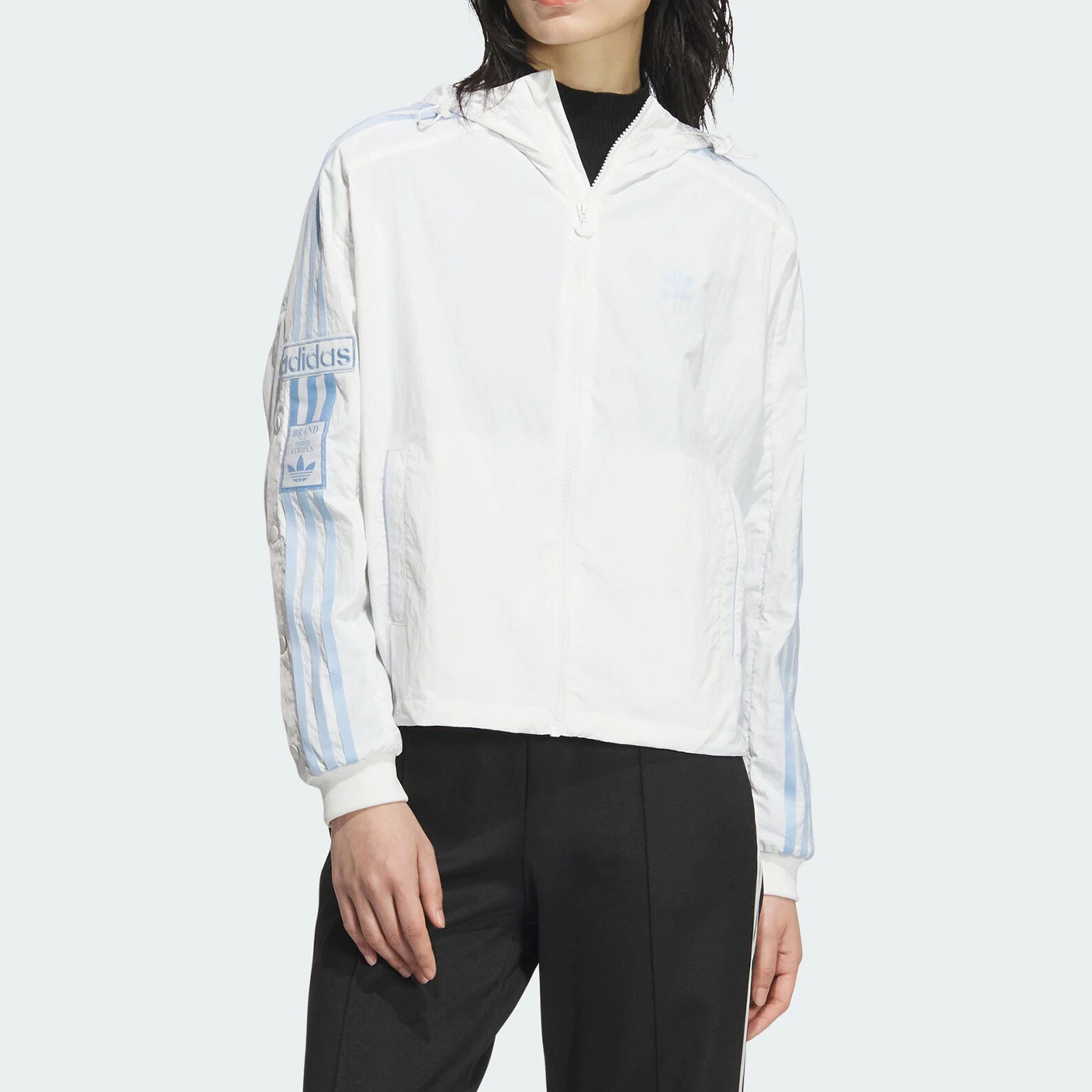 

Adidas Originals Trefoil Ladies Sports Loose Hooded Jacket JI7474