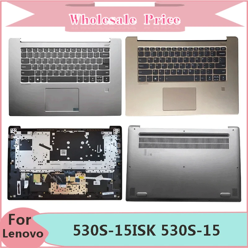 

New For Lenovo 530S-15ISK 530S-15 530S-15IKB Laptop LCD Back Cover Front Bezel Upper Palmrest Bottom Base Case Keyboard Hinges