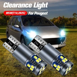 2x LED Clearance Light W5W T10 For Peugeot 1007 107 206 207 306 307 CC SW 4007 4008 407 508 607 807 Bipper Tepee Expert Partner