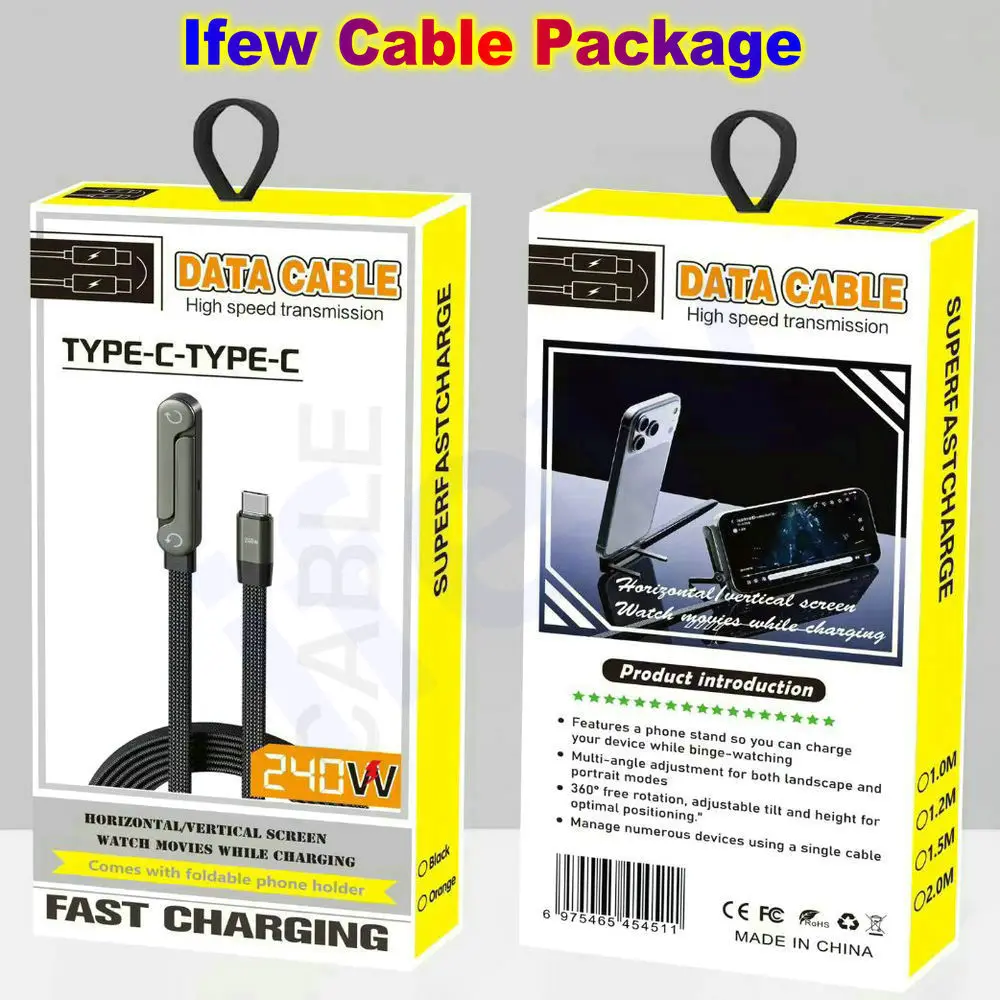 

Elbow USB Type-C Flat Charger Charging Cable For iPhone 17 16 Pro Max Type C Cable for Macbook Fast Charge Wire for Huawei Ipad