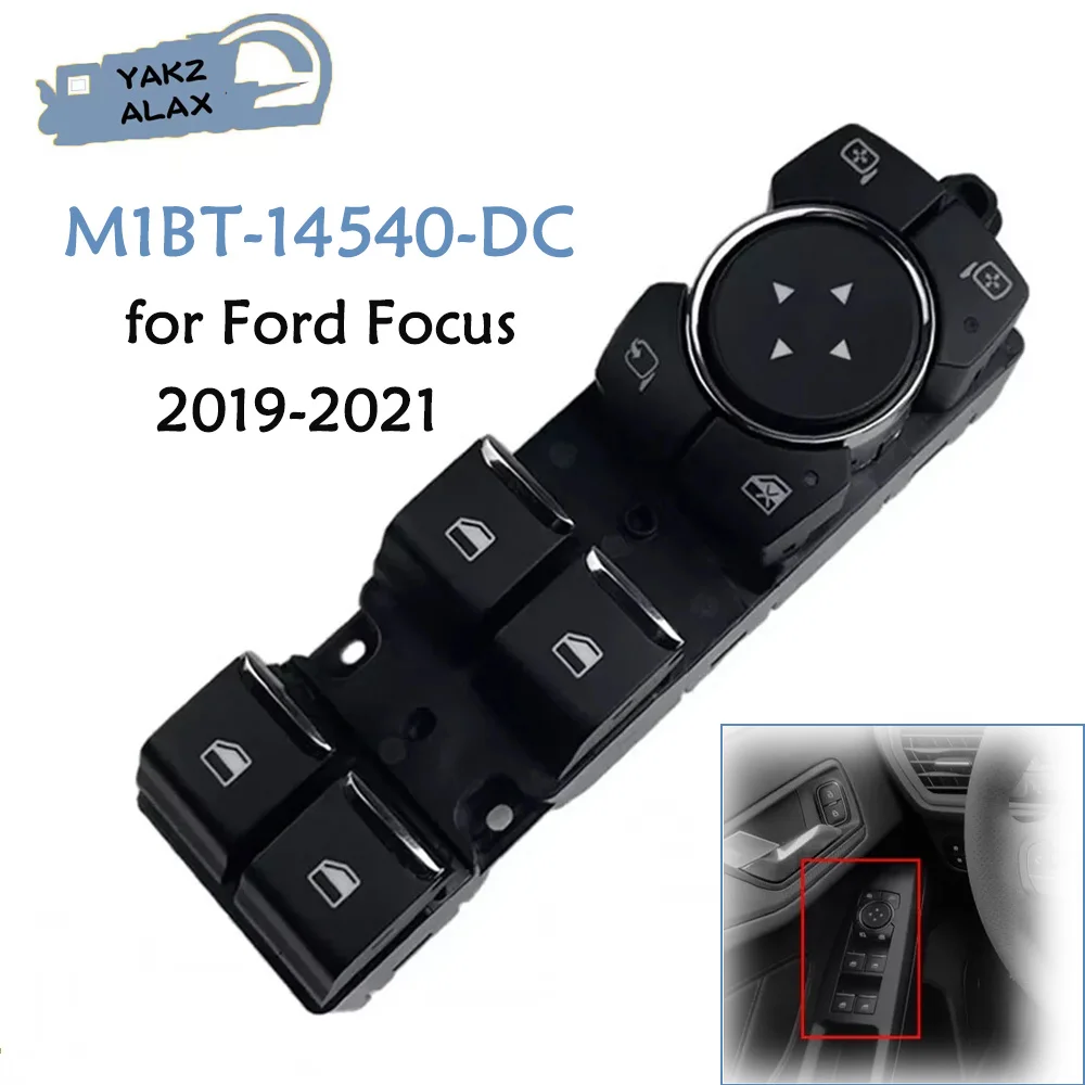 Window Control Switch for Ford Focus 2019 2020 2021 M1BT-14540-DC Front Left Electric Glass Regulator Button Car Accessories