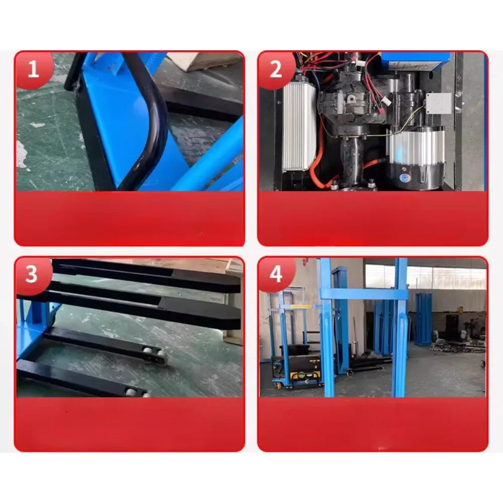 Electric forklift portable push up and down lift