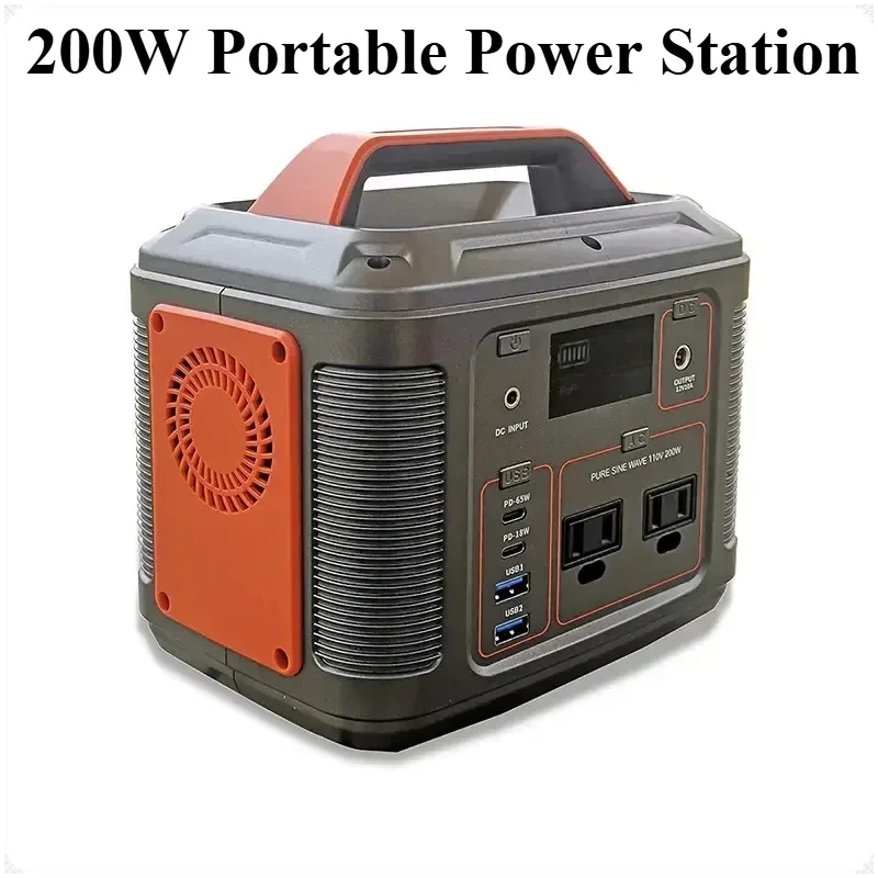 

200W Portable Power Station 50000mAh solar generetor 158Wh 220V/110V Outdoor Emergency Mobile Power Bank li-ion battery Camping