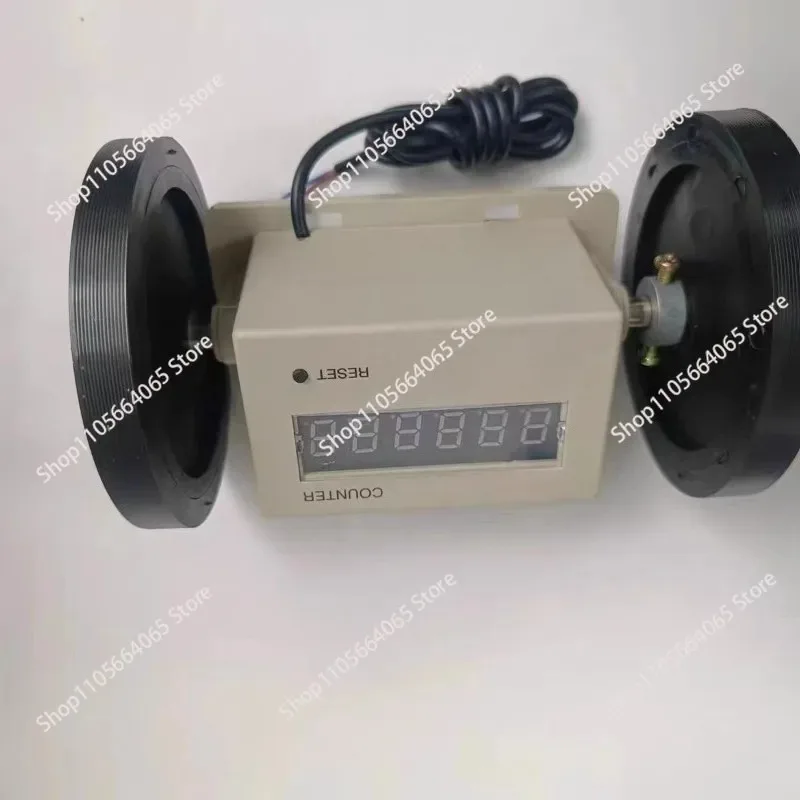 96-S Electronic Digital Length Meter Counter 220V Totalizer for Fabric Textile Cable Wire Measurement