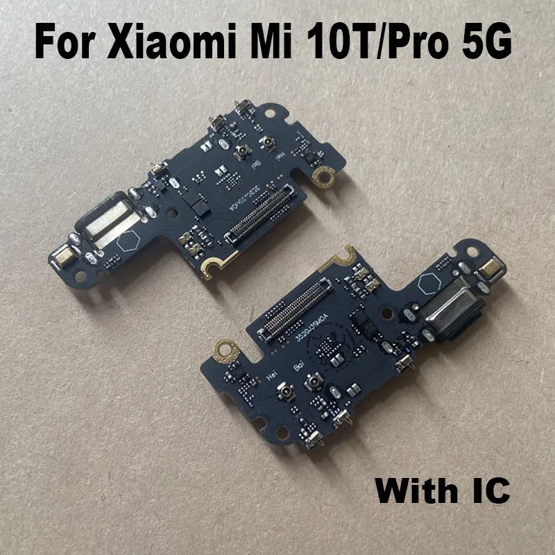 For Xiaomi MI 10T Pro 5G Fast USB Charging Dock Port Mic Microphone Connector Board Flex Cable Repair Parts Global MI10T