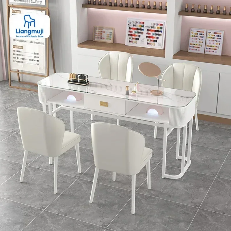 Mesas esquineras muebles de salón de uñas escritorio pedicura uñas mesa profesional organizador de maquillaje manicura mesas de manicura escritorio de uñas