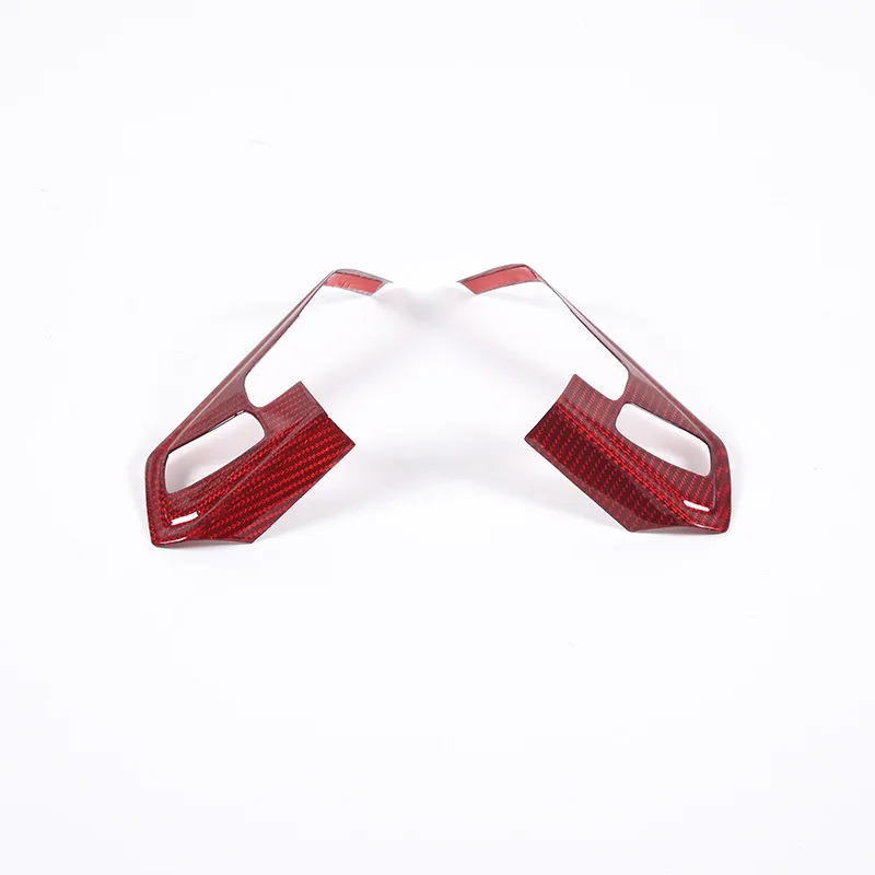 الجملة ألياف الكربون مفتاح التحكم في التوجيه يصلح لكورفيت C8 #5