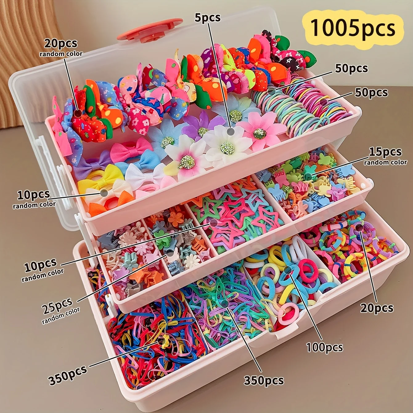 1005 Stück Süße Mädchen-Schmetterlings-Haarspangen, Blumen-Haarspangen-Set, geeignet für den täglichen Gebrauch und besondere Anlässe. – Detail 3