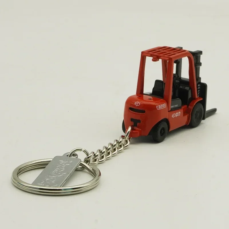 Key Chain Mini Forklift Pendant Alloy Truck Model Gift Keychain Ornaments