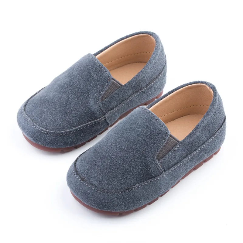 Children Casual Shoes Toddlers Boys Leather Shoes Slip-on Loafers Genuine Leather Kids Flats Moccasins Soft Boys Shoes British