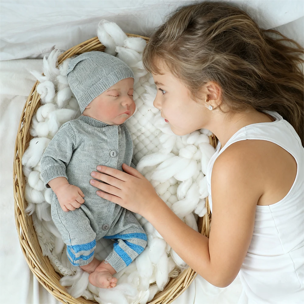 19-calowa lalka Levi Reborn, wysokiej jakości silikonowa lalka winylowa, gotowa, malowana w 3D skóra, kolekcja artystyczna żył, prezent dla dziewczynki