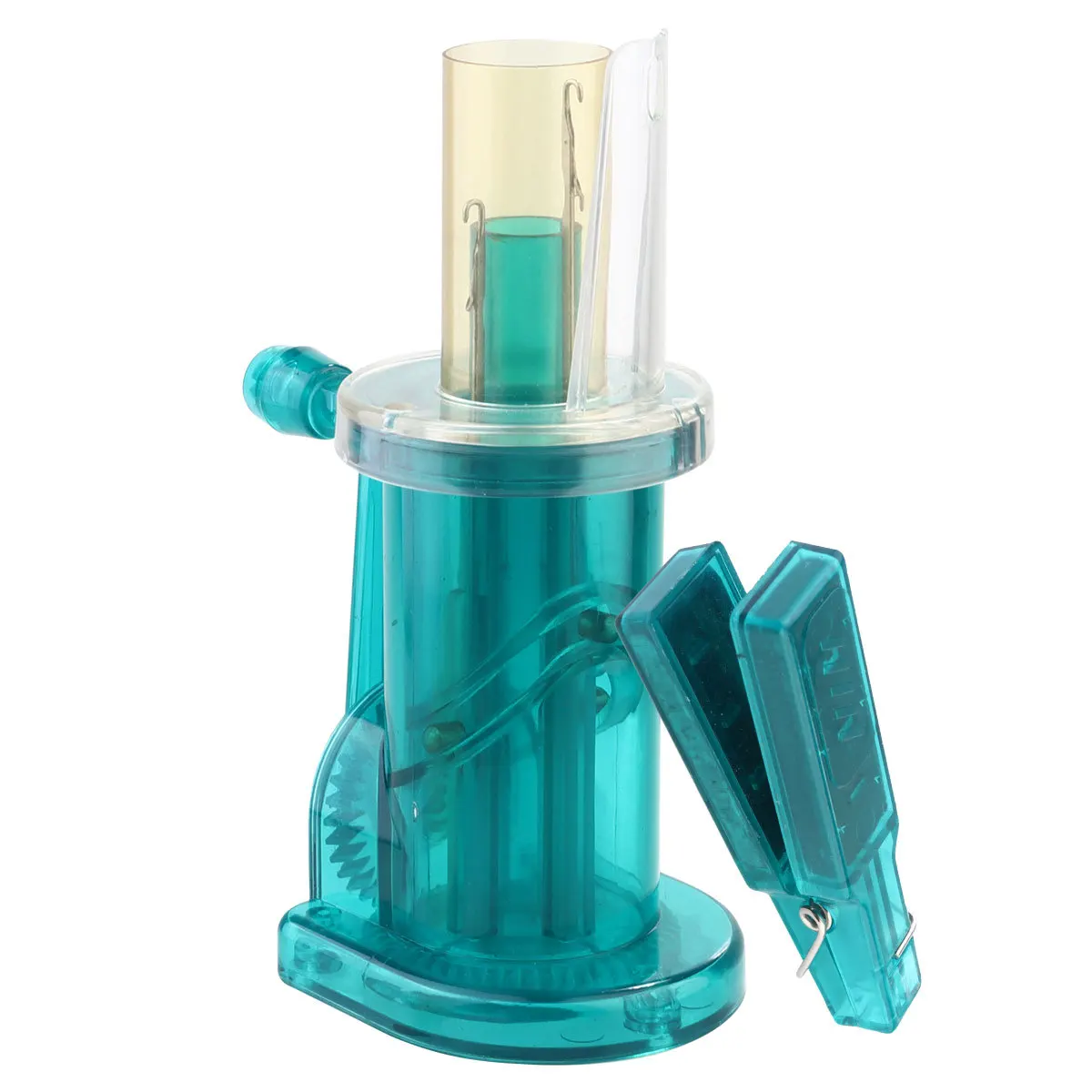 

3pcs Hand Crank Braiding Machine Abs Diy Knitting Tool For Spiral Loop Knot Fish Tail Button Craft Mini Diy