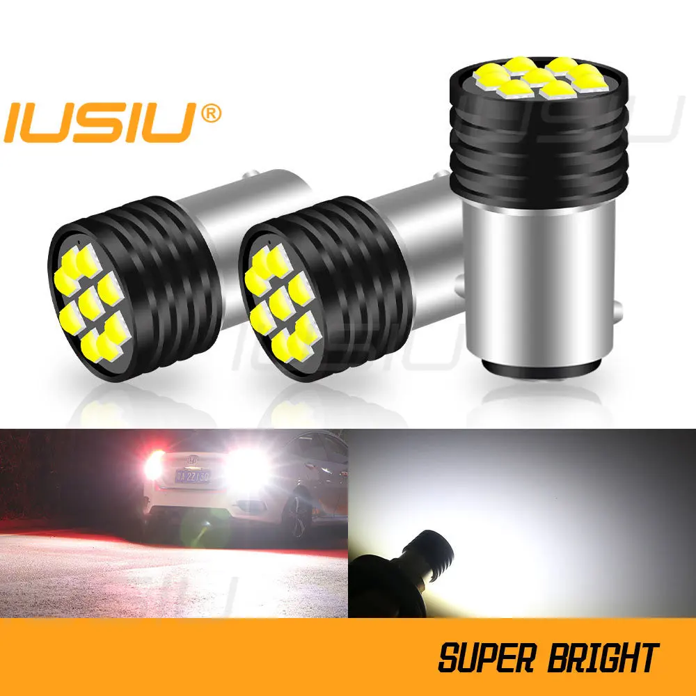 

IUSIU 2PCS P21W Led 1156 Bulb 1157 R10W S25 BAY15D R5W BA15S P21/5W Brake Reverse Turn Signal Parking Tail Backup Lamp Car Light