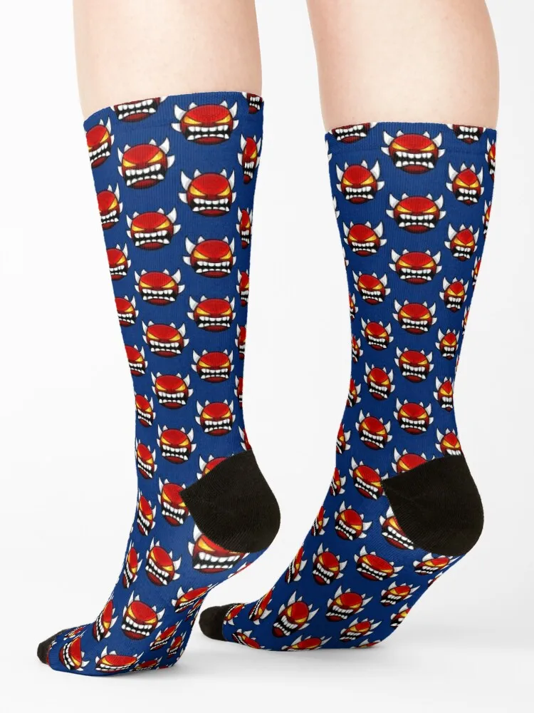 Chaussettes Extreme Demon pour filles et hommes, chaussettes de dessin animé, course et escalade, géométrie et tableau de bord