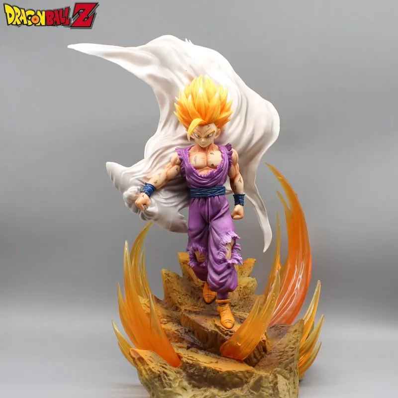 

Dragon Ball Gk Double Head Cape Chuchao Gohan Black Hair White God Collectible Trendy Figures Model Desktop Ornaments Toy Gift