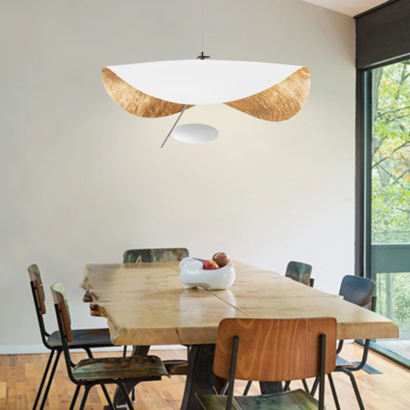 Lomin Lotus Leaf Pendant Light Flying Saucer Industrial Retro Design LED Light For Living Room Dining Room Home Decora Lights