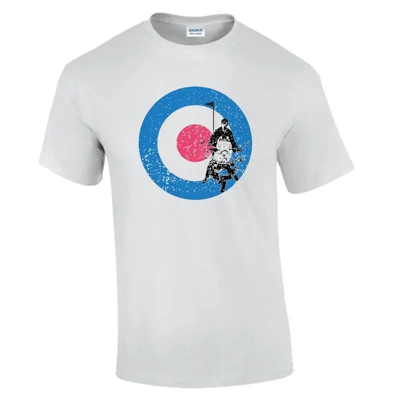 تي شيرت Mod Target 60'S التصميم الأصلي 1964 المتعثرة 3Xl 4Xl 5Xl