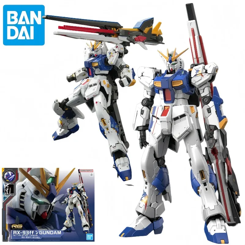 Bandai RG RX-93ff Nu Gundam Action Figures Char's Counterattack Anime Model 1/144 Assembly Mecha Toy Gift For Anime Fans