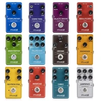 Movall Falling Star retardo modulado Overdrive distorsión Fuzz Chorus Booster brida Phaser compresor Pedal de efecto de guitarra