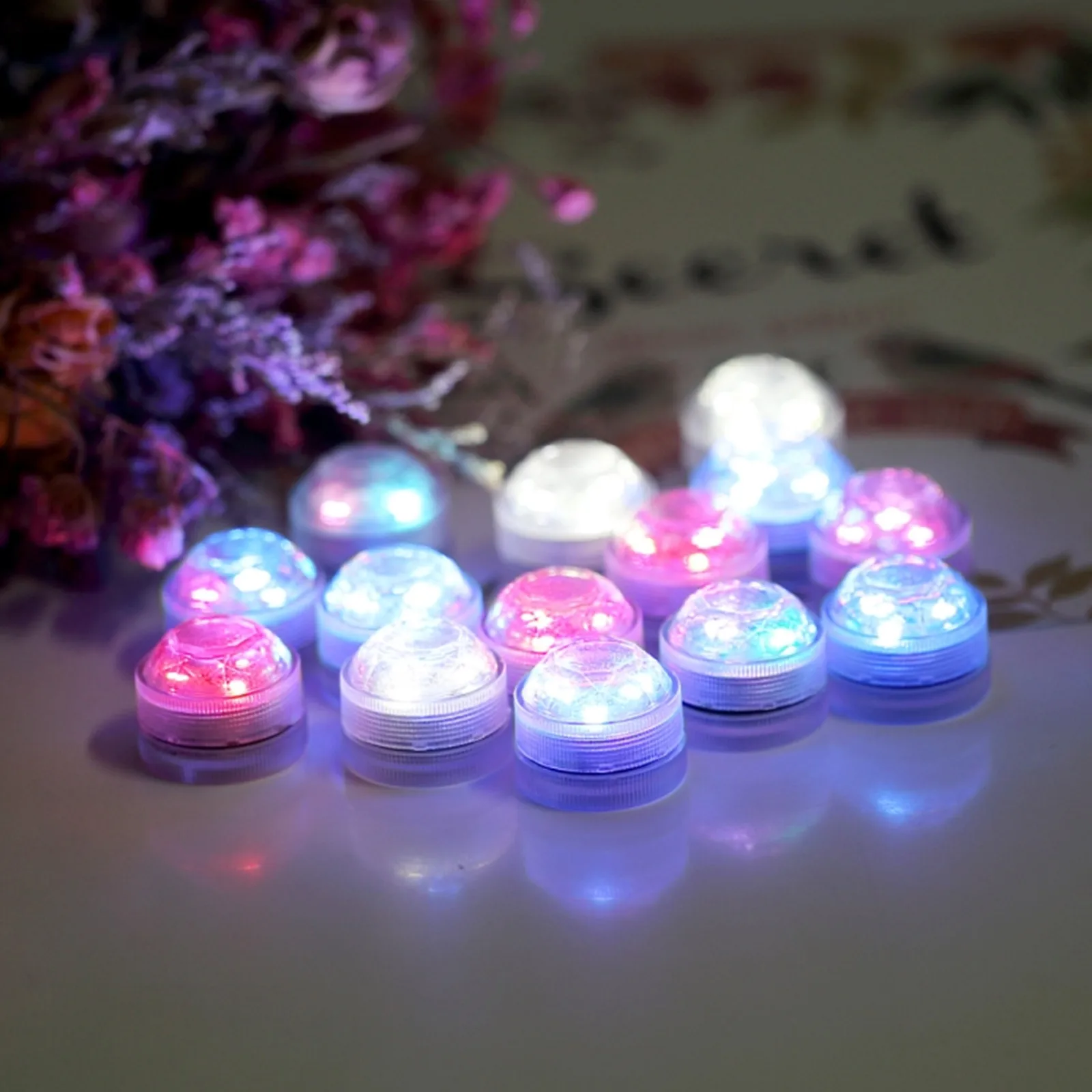 Mini Wireless LED Lamp Multi Color Fish Tank Decor Light Home Remote Control Waterproof Lamp Party Atmosphere Light