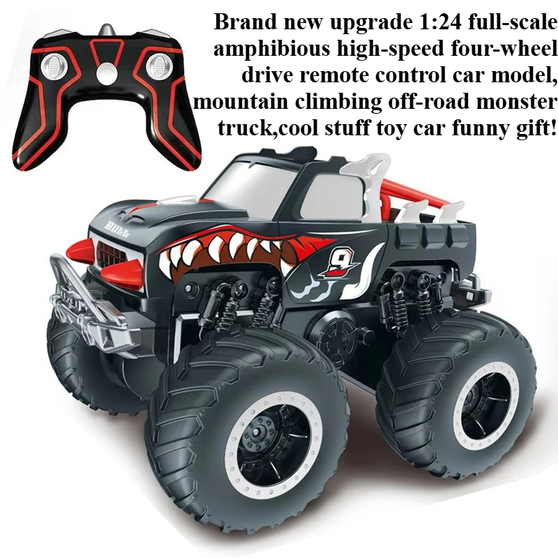 

Cool Stuff Funny Gift-Amphibious High-speed 4WD Rc Truck,Remote Control Car,Mountain Off-road Rc Car,Monster Truck,Toys for Boys