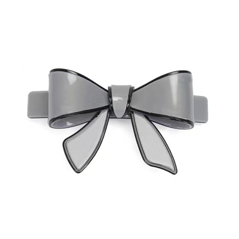 Bow French Hair Barrettes Acrylic  Hair Jewelry Crab Clip Women Hairpins Bowknot Acetate Butterfly Accessary Clamp For Girl