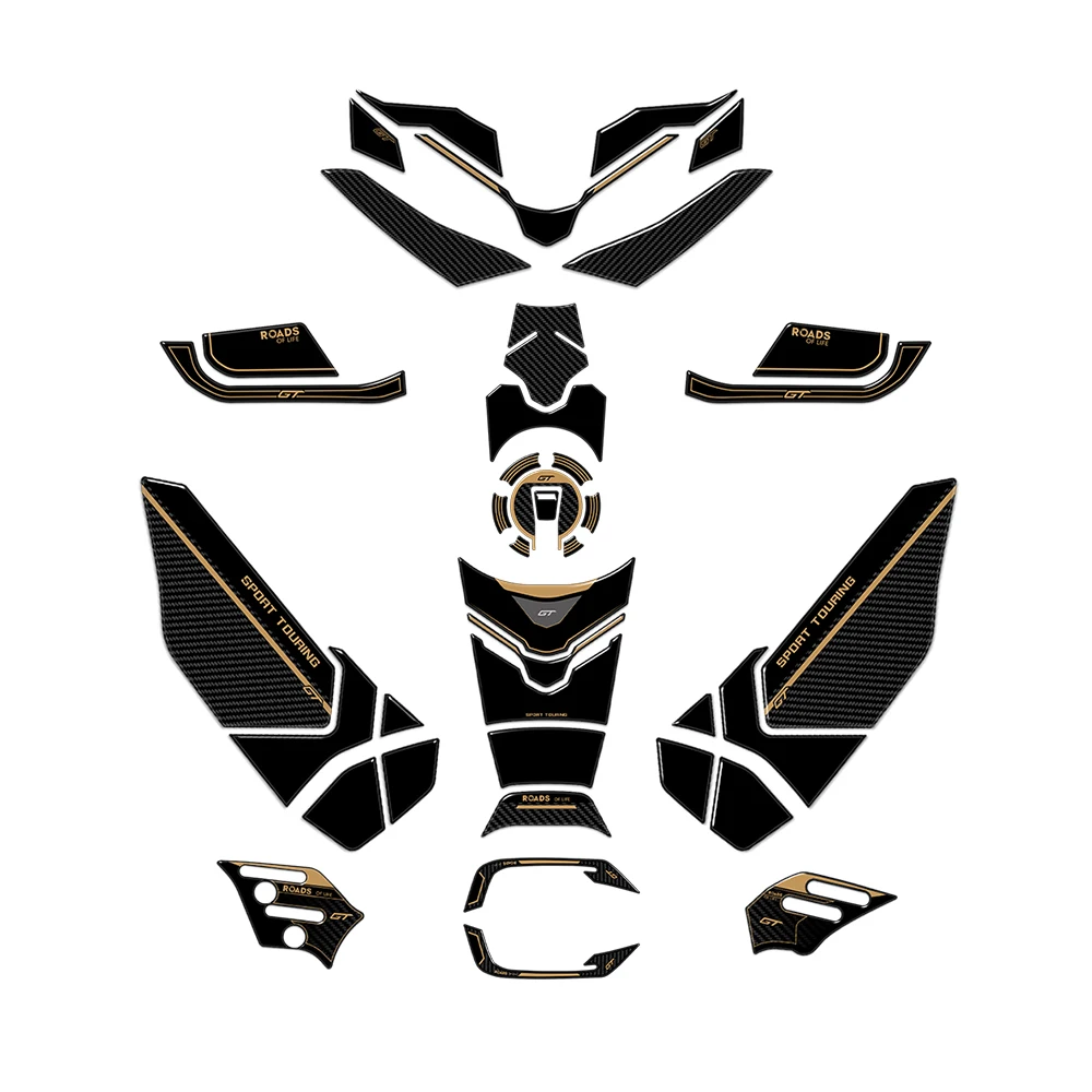 For Tracer 9 GT 2025 3D Epoxy Resin Protective Sticker Motorcycle Tank pad Stickers Protection kit Waterproof Sticker