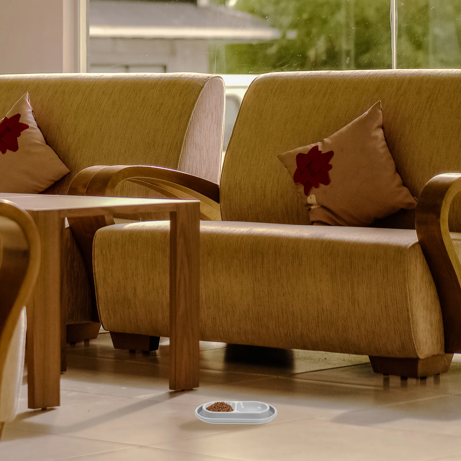 

Anti Ant Dog Food And Water Bowl Set Bowl Outdoor Cats Puppy Blue Food Container Travel Feeder Dog Bowls Water Pet