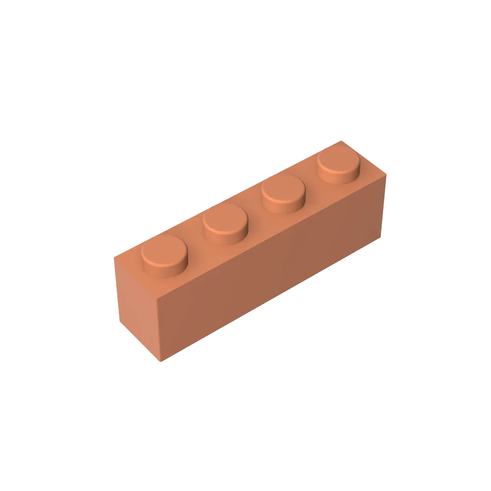 Gobricks GDS-534 Ziegel 1 x 4 ohne Bodenrohre, kompatibel mit Lego 3010 3066 Teilen für Kinder zum Selbermachen